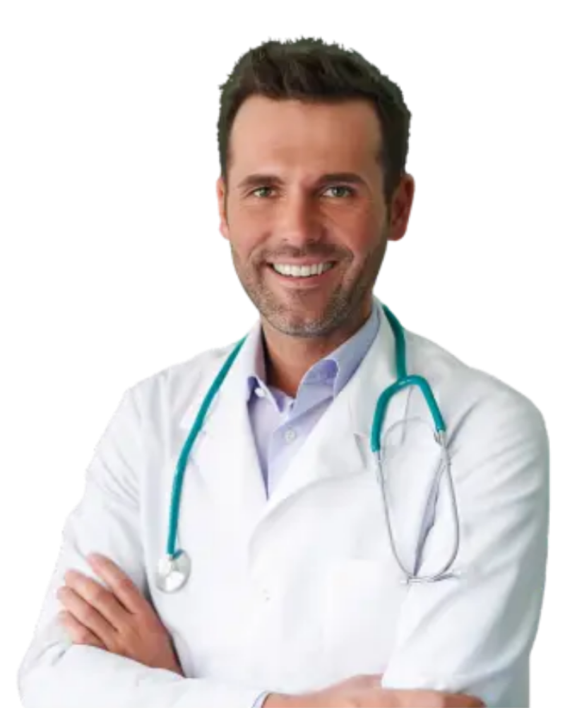 Homem maior com esteto